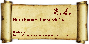 Mutshausz Levendula névjegykártya